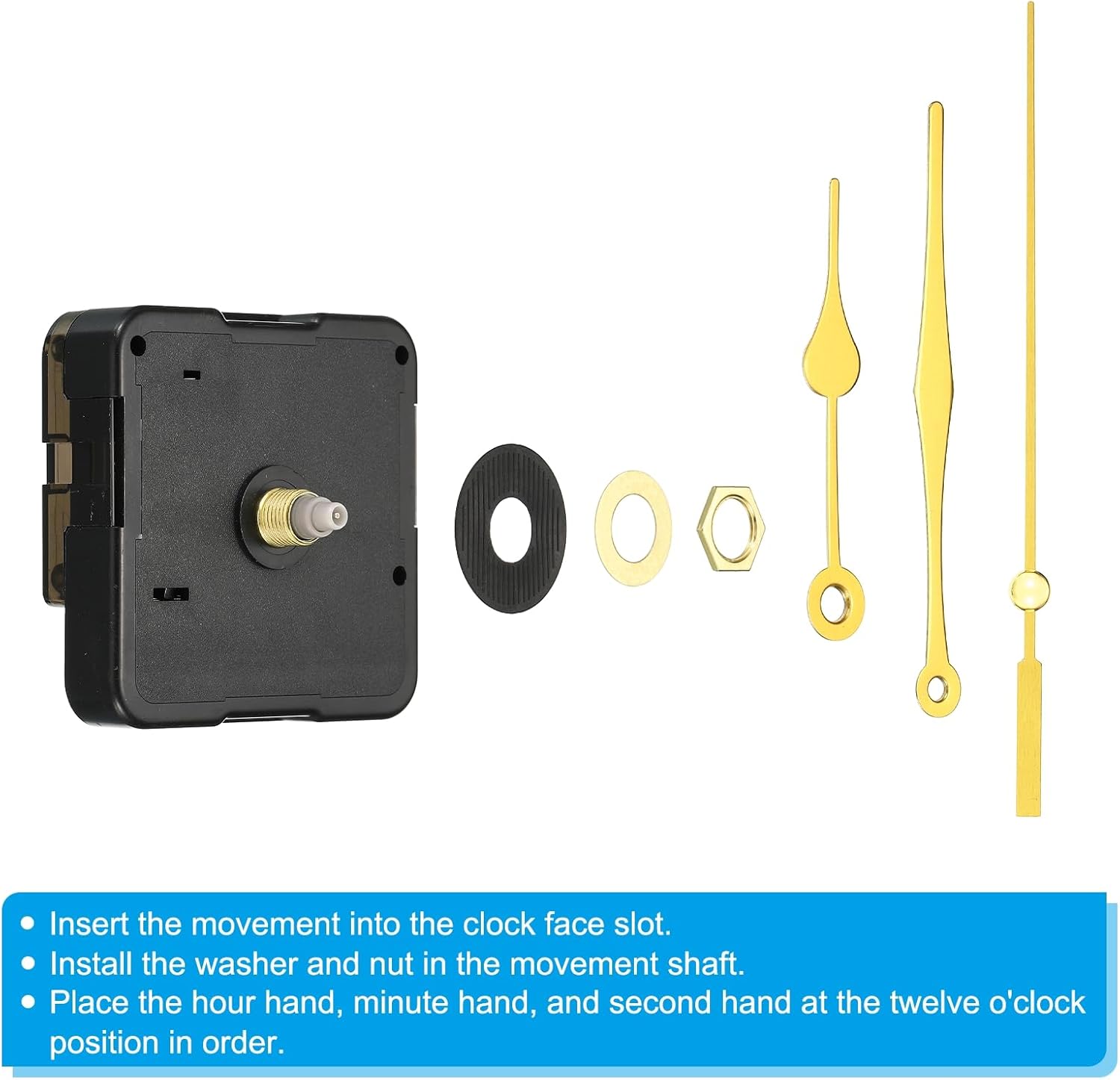 High-Quality PATIKIL Clock Mechanism Replacement Kit