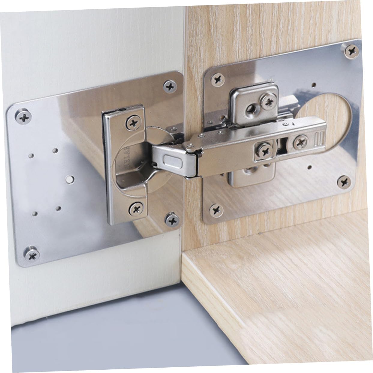 Sturdy Stainless Steel Hinge Repair Plates