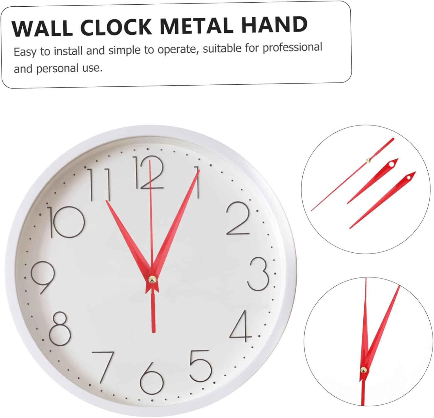 10-Pack Replacement Clock Movement Hands for Clocks