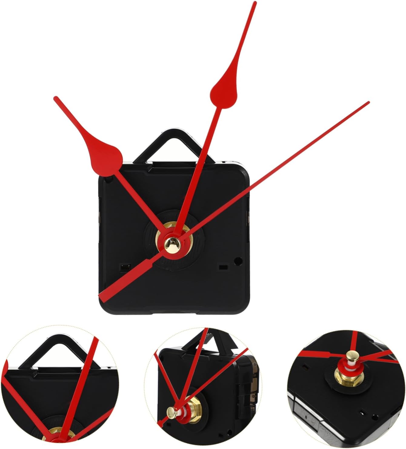 QUMIIRTY Red quartz clock movement replacement elegant red hands