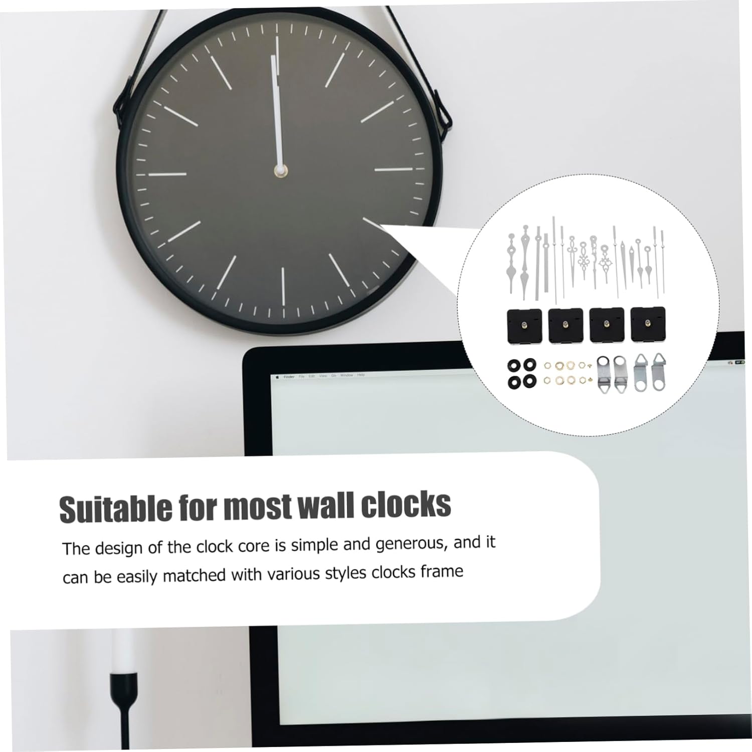 Ethzzle Analog Clock Mechanism Set