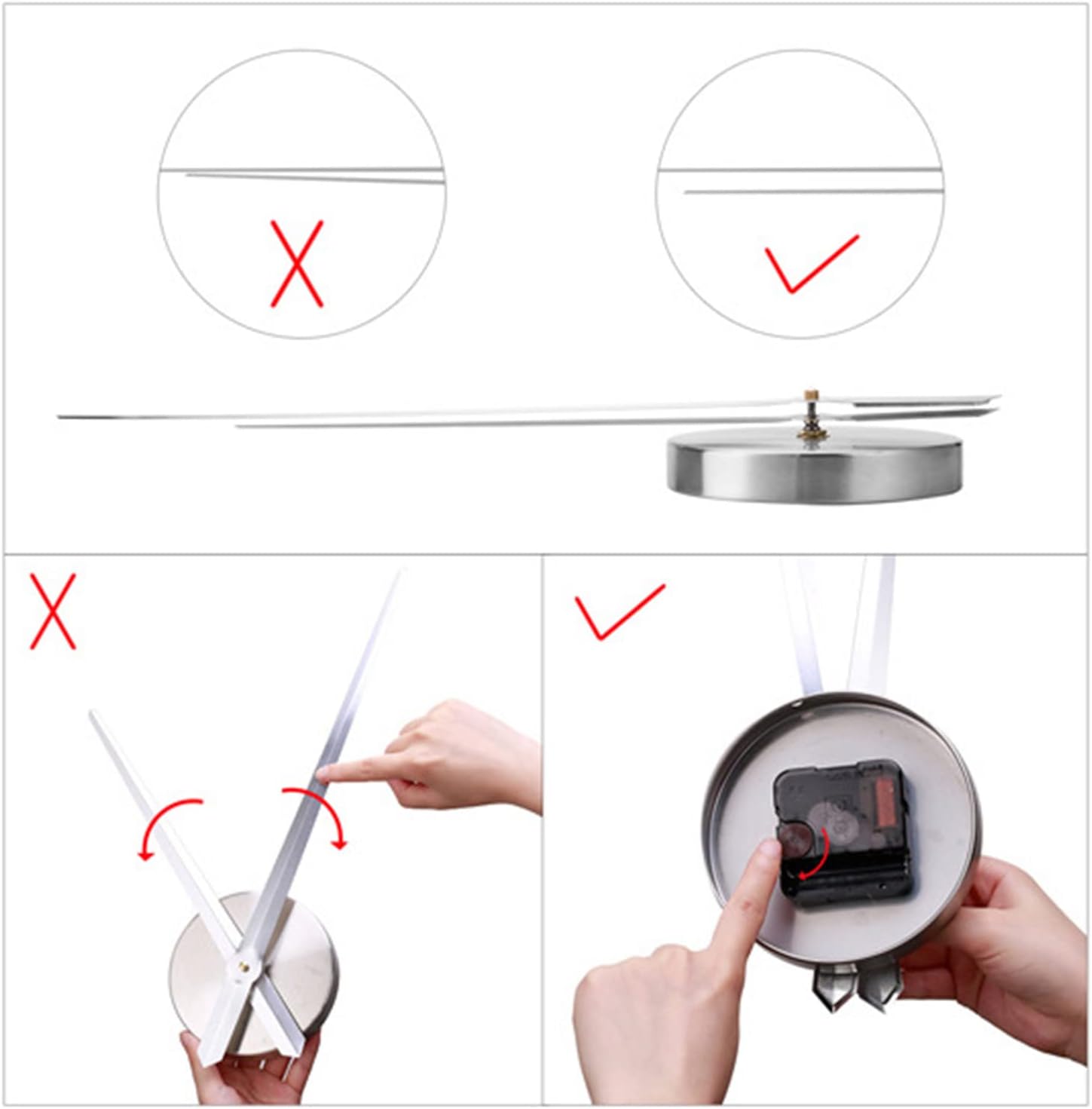 Stylish Wall Clock Large Stem Mechanism Clock for Modern Living Spaces