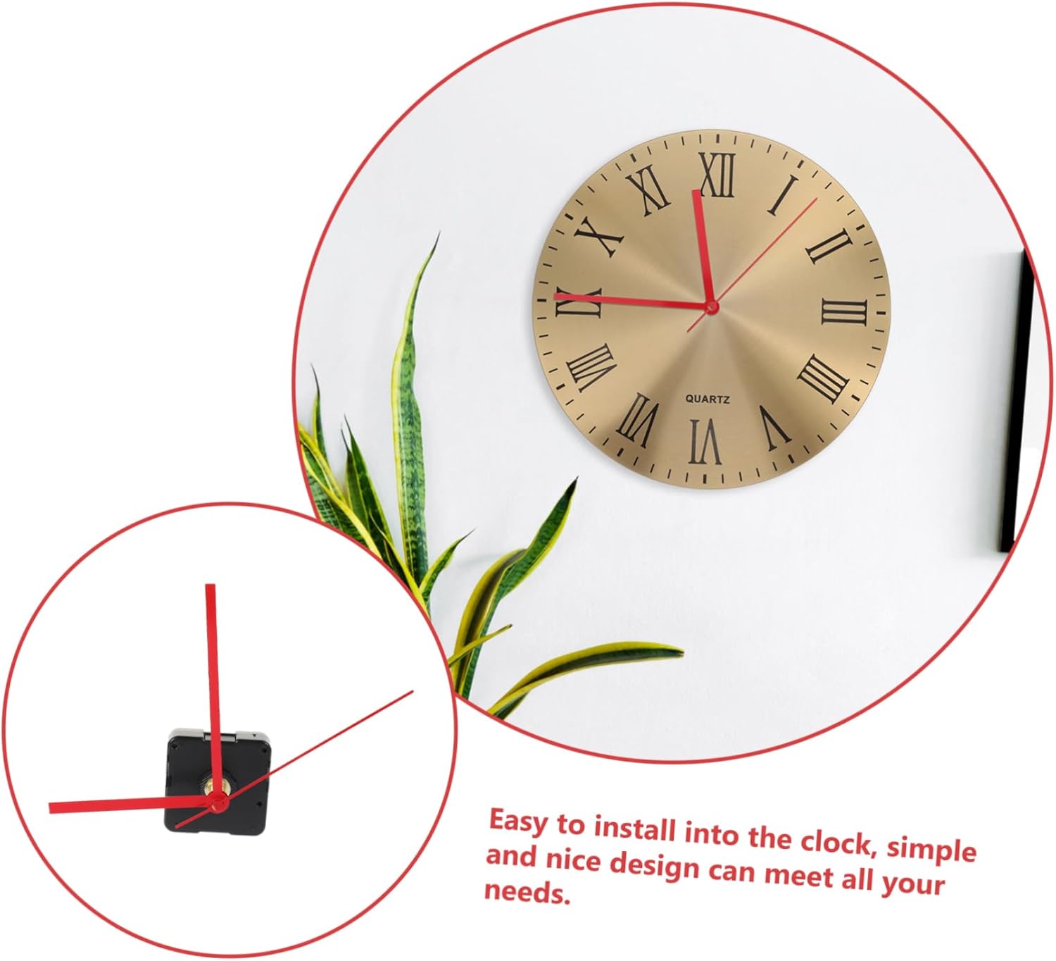 Angoily - Easy-to-Assemble Clock Mechanism Kit