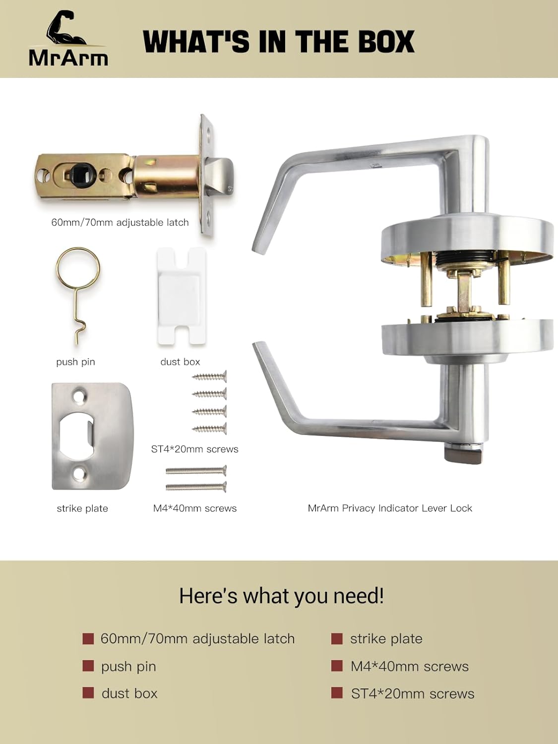 Privacy Indicator Door Handle