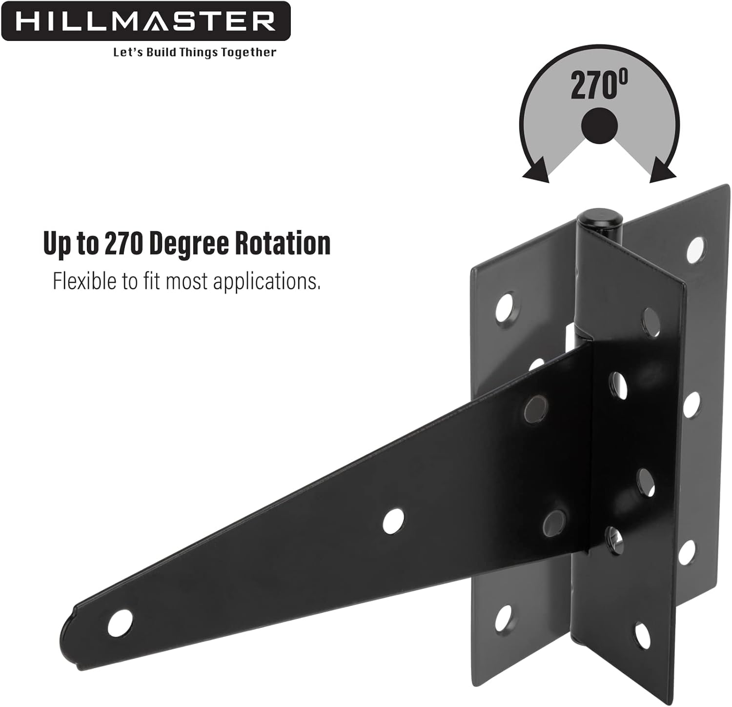 Strong Rust-Resistant T-Strap Hinges for sheds and Barn Doors