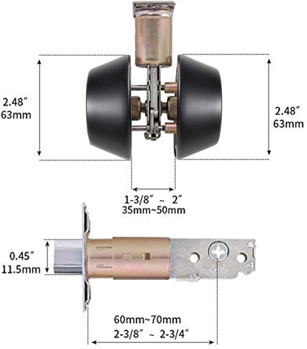 Double-Keued Deadbolt Lock