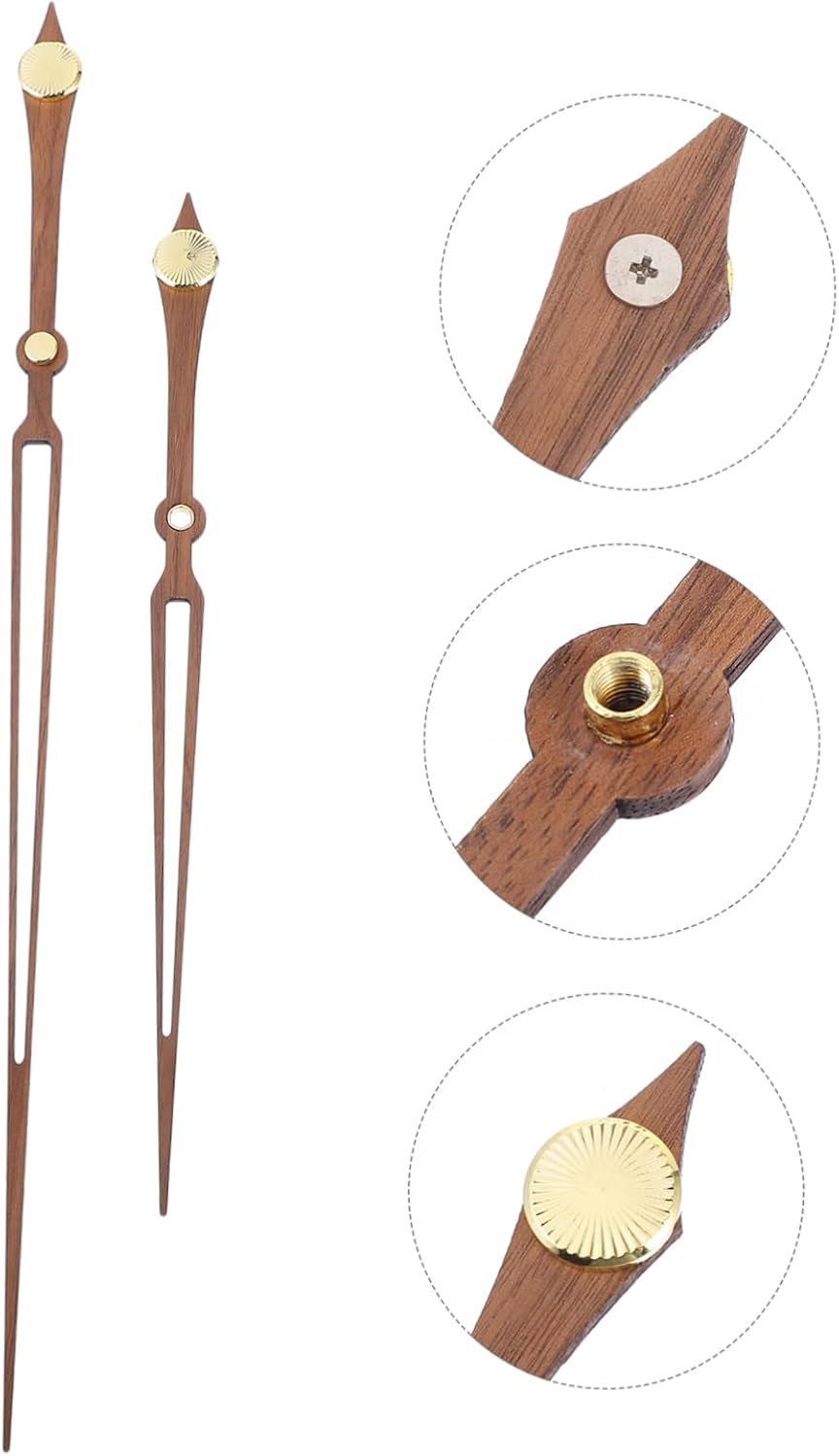 Precious Wooden Wall Clock Hands Set