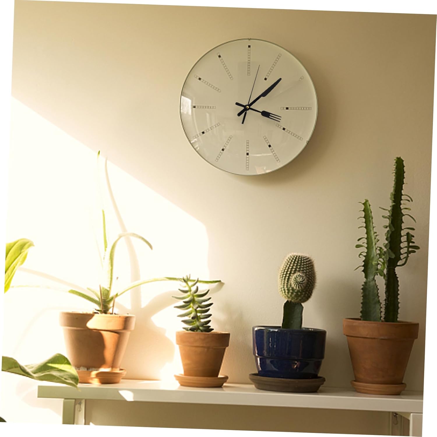 SOESFOUFUReplacement Part for Wall Clocks Black Fork Hands Clock Movement