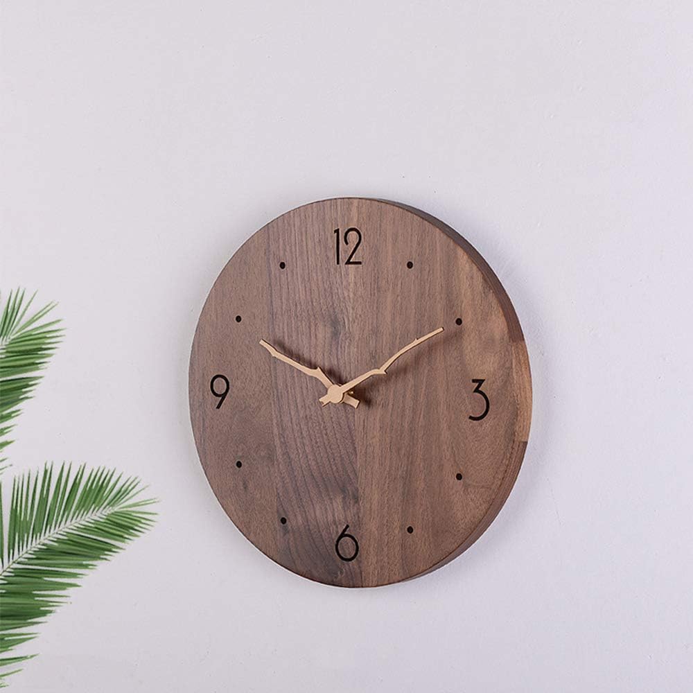Black walnut wooden clock hands with copper bushing