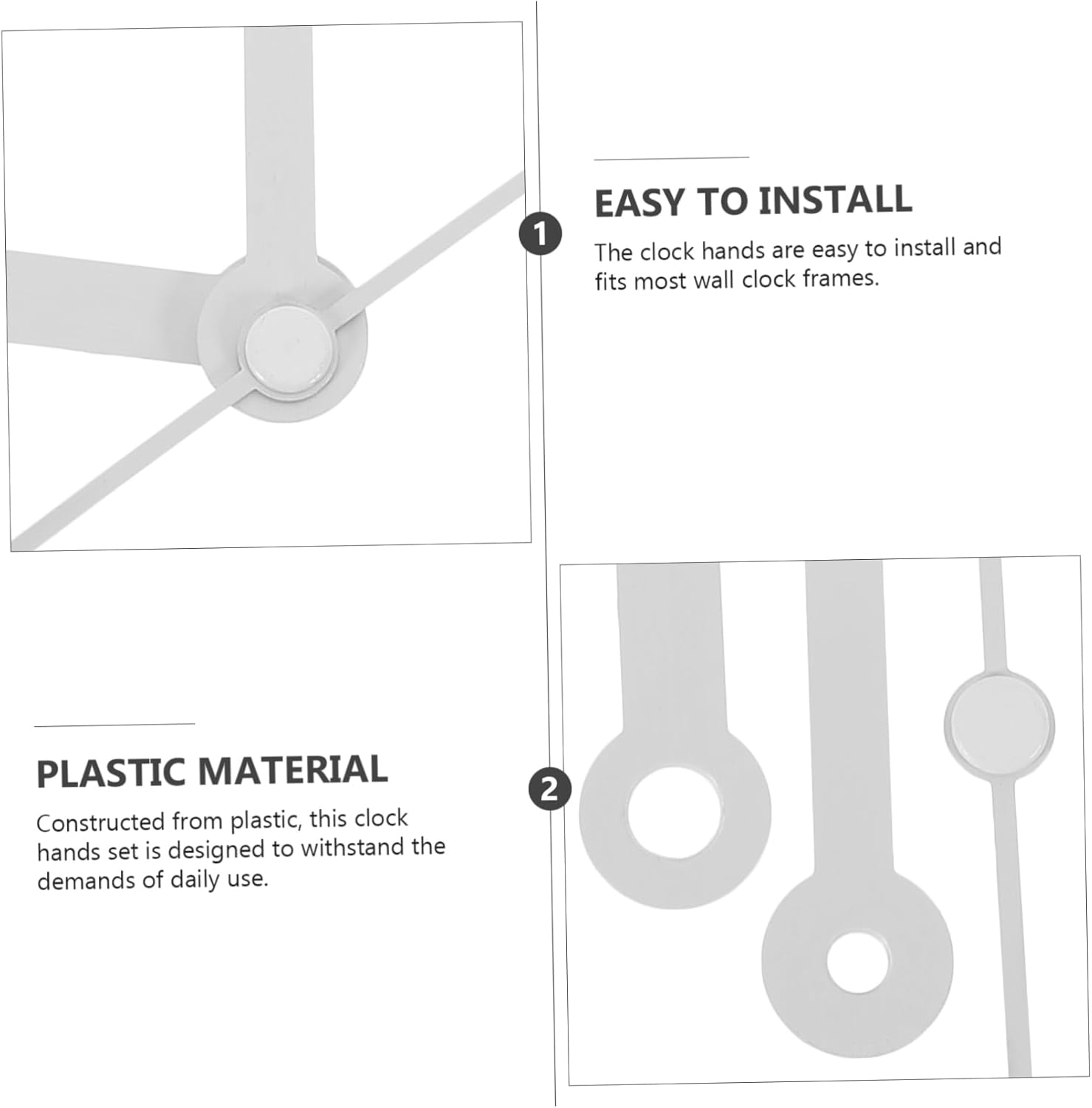 Minimalist Design Wall Clock Hand Set