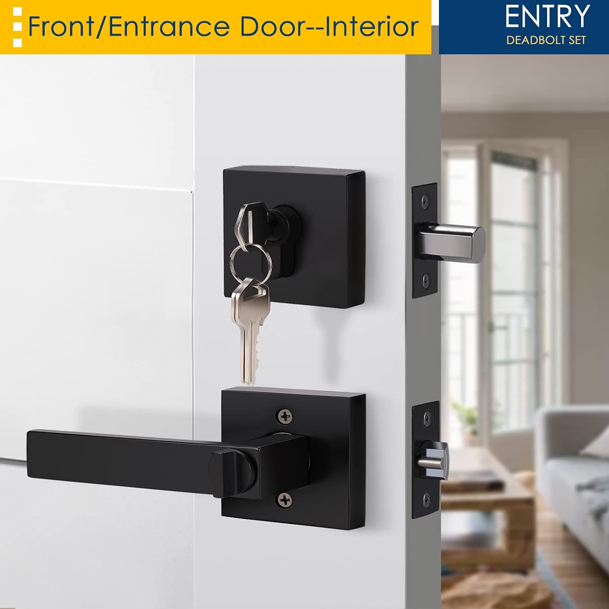 Secure Front Door Bedroom Lock Set