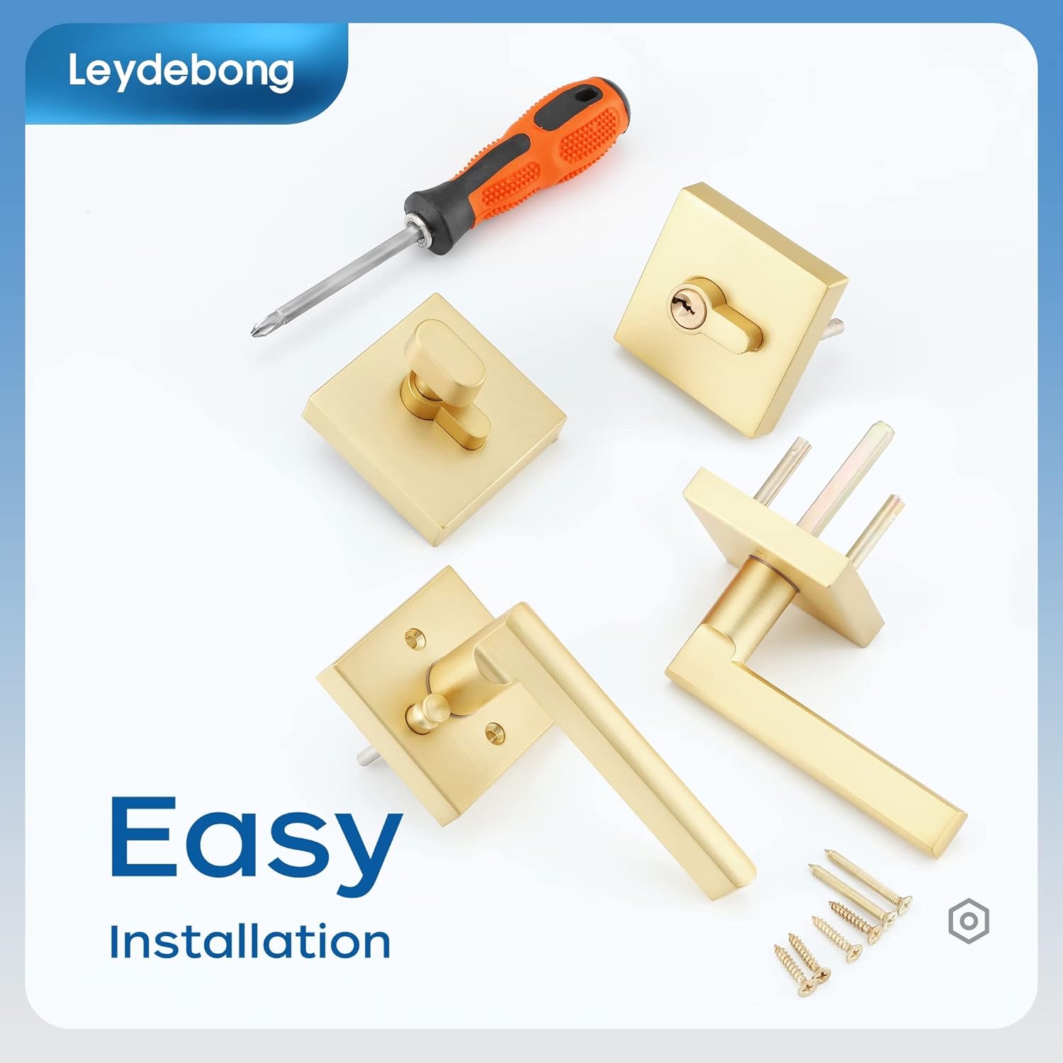 Stylish Front Door Lock Set for Security and Style