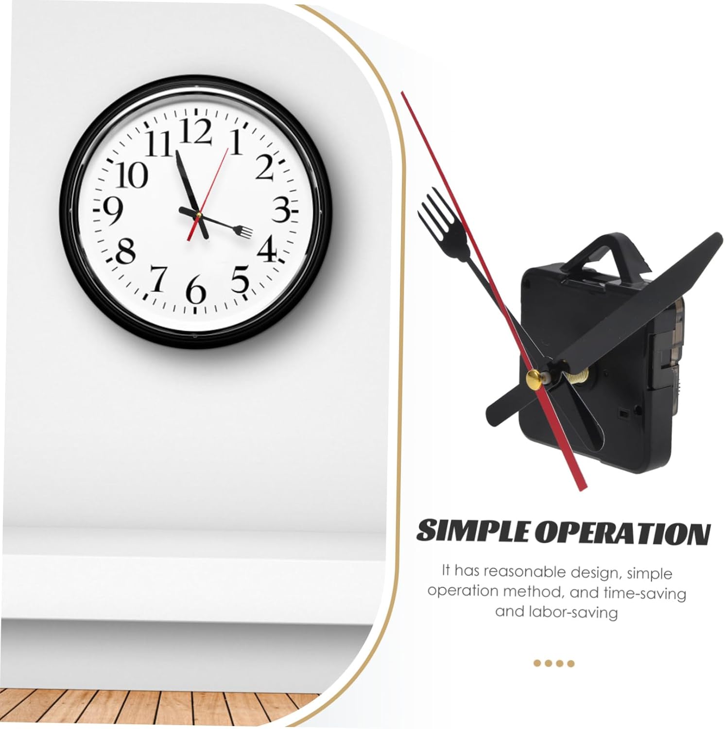 Silent Quartz Clock Movement Kit for DIY Repair