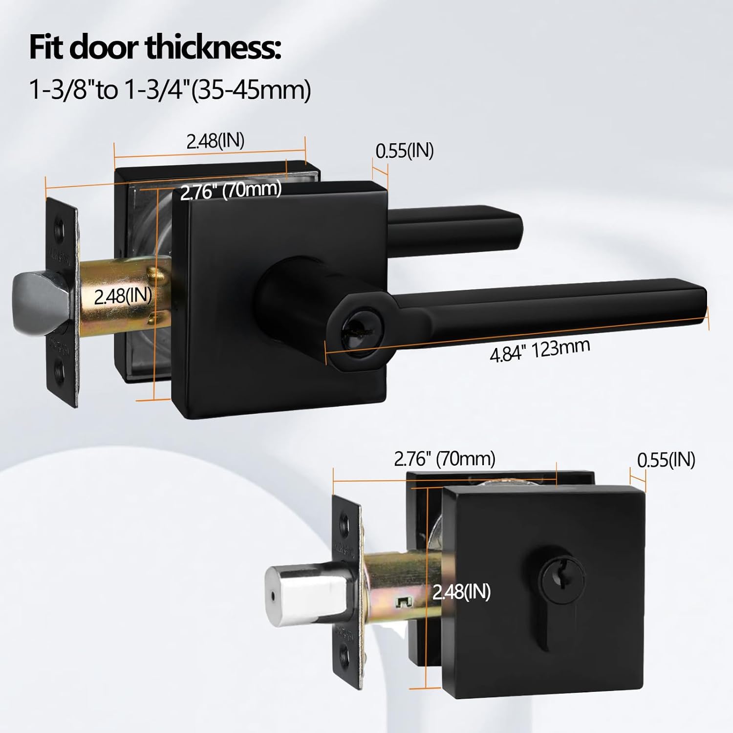 Keyed Door Security Combo Set 2-Pack