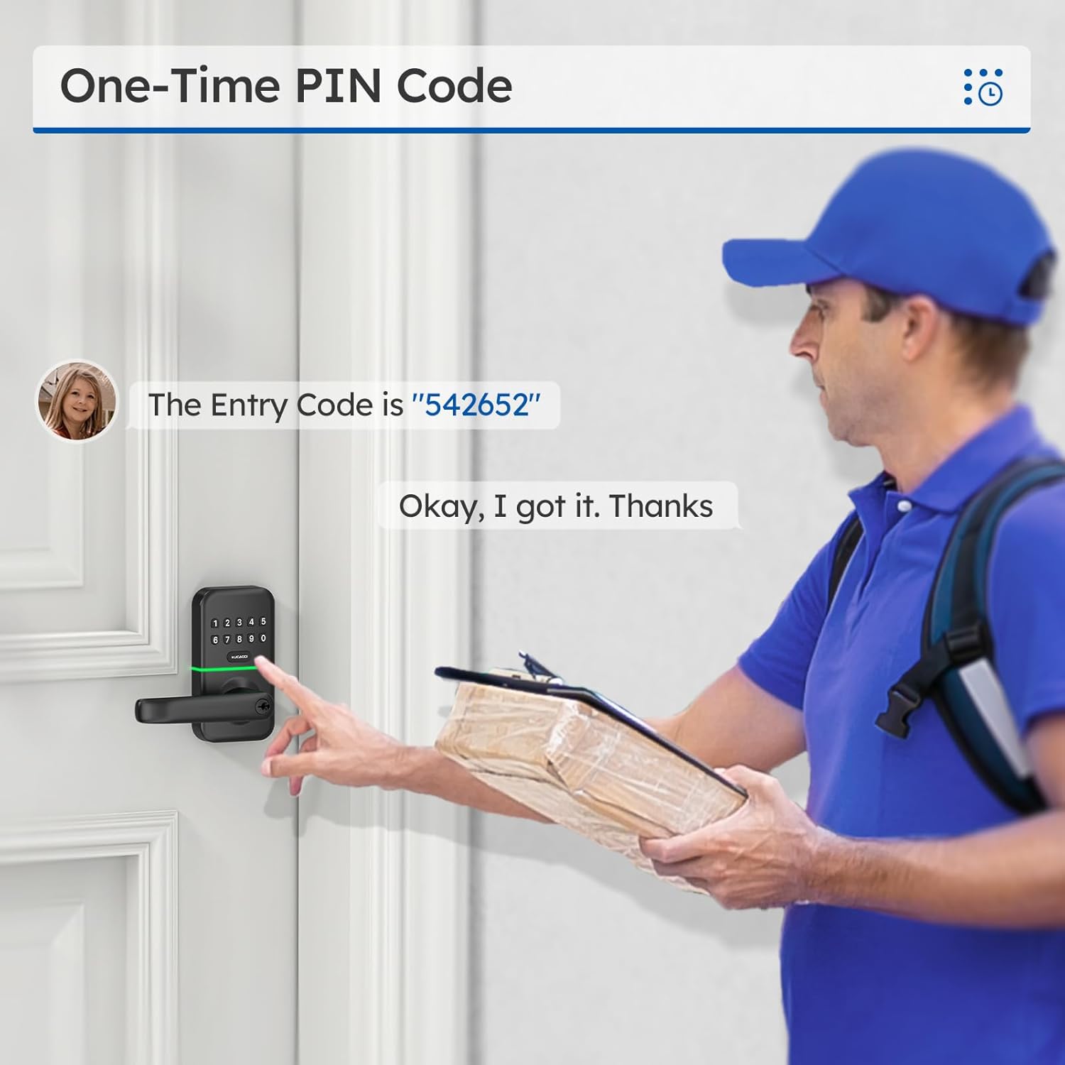 Secure Smart Door Lock with Keypad for Front Door