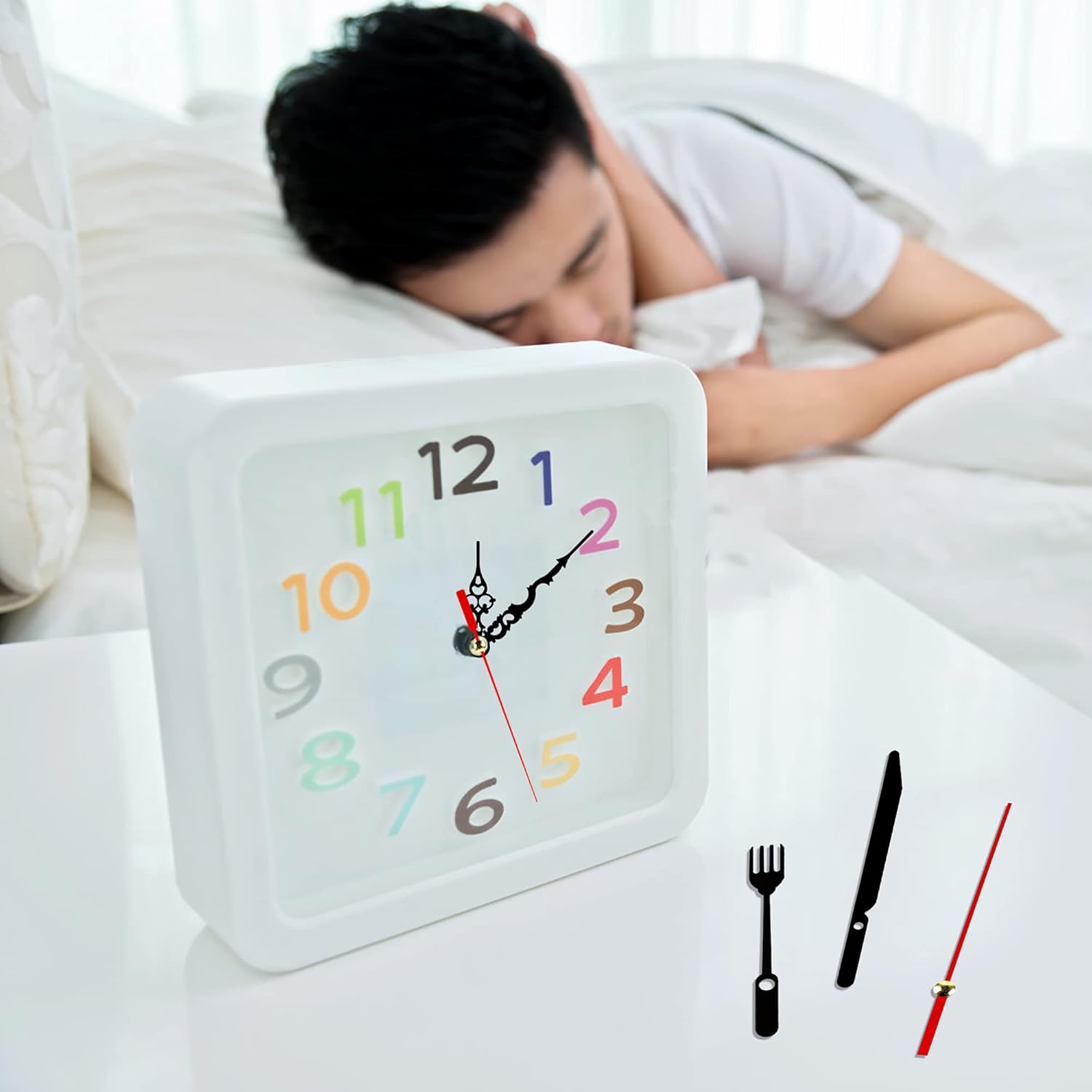 Precise 5-Piece Quartz Clock Movement Kit with 12 Different Hands