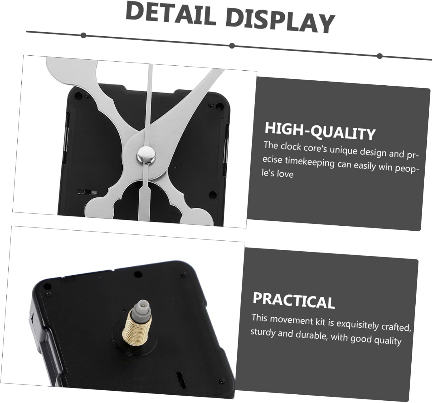 Ethzzle Analog Clock Mechanism Set