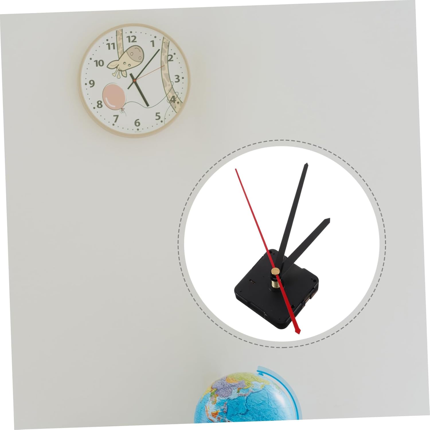 Battery-Powered Clock Mechanism Kit DIY Replacement for Wall Clocks