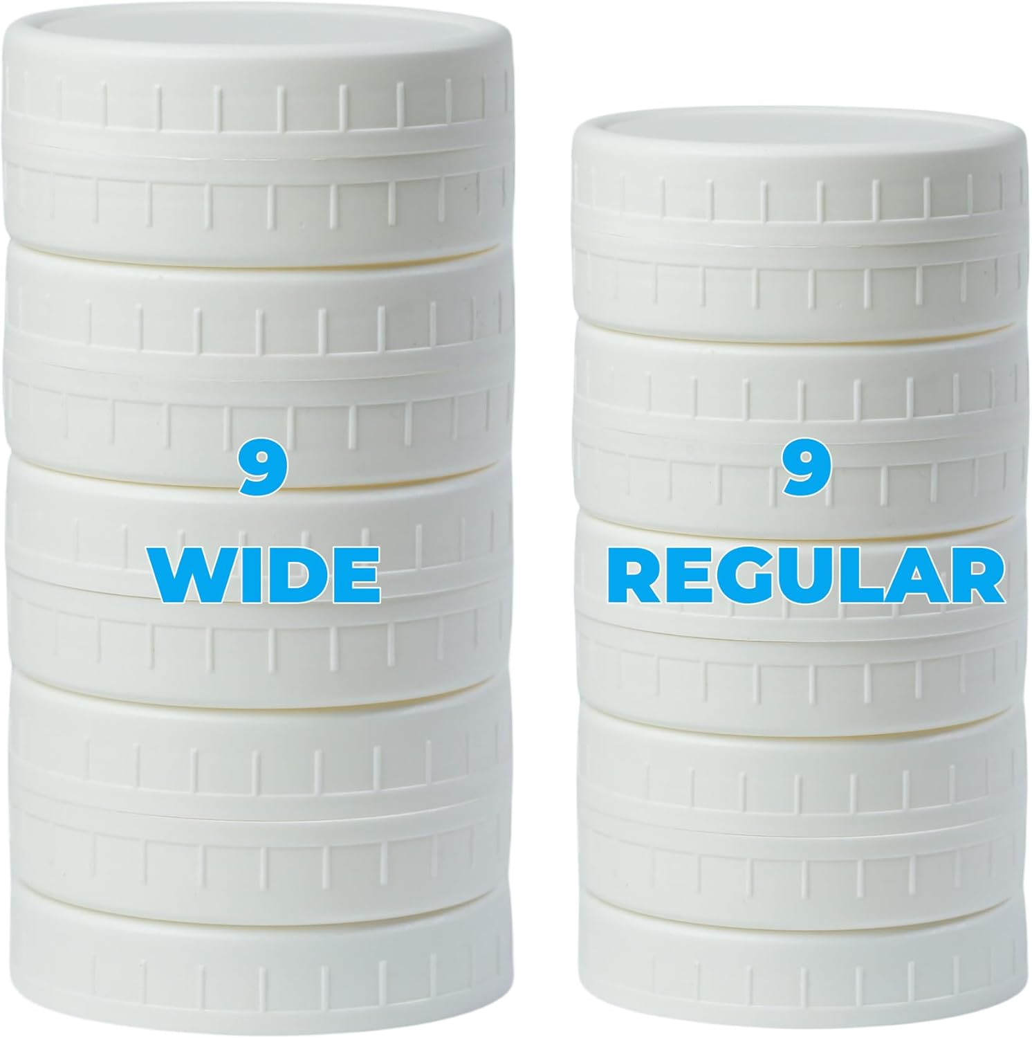Wide Mouth Mason Jar Lids with Silicone Rings for Ball Jars