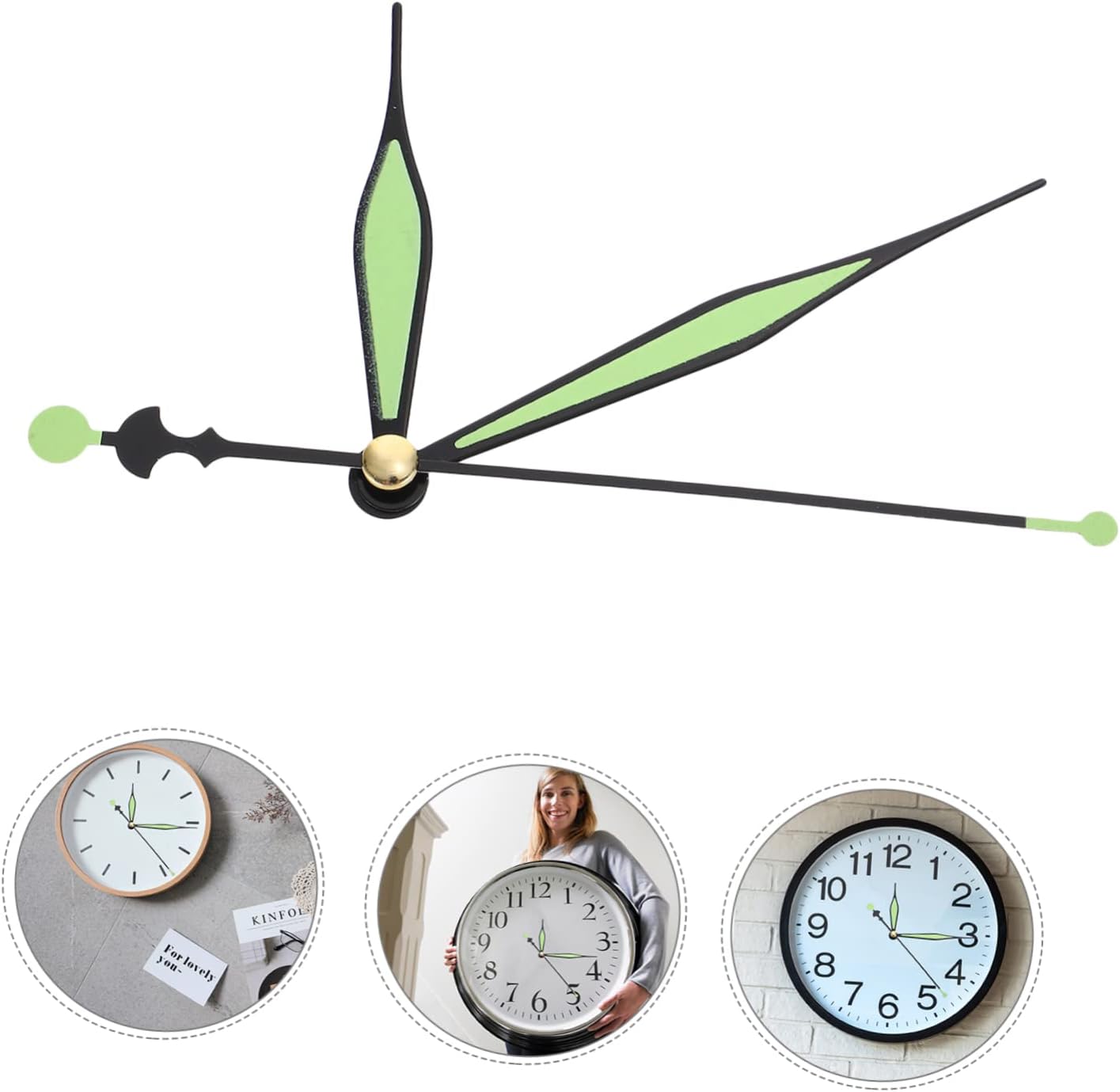 10-Set Replacement Kit for Glow Dark Clock Arms Easy to Install
