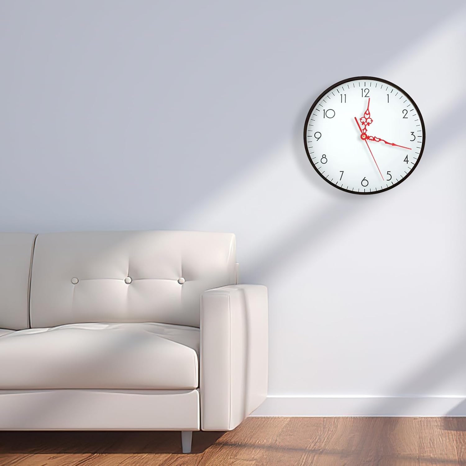 Uonlytech Red DIY Wind-Up Clock Personalize Your Style