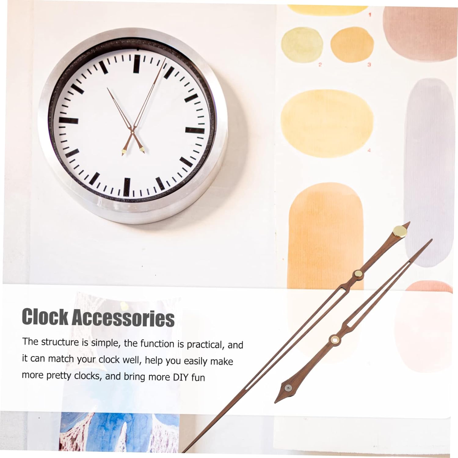 Precious Wooden Wall Clock Hands Set