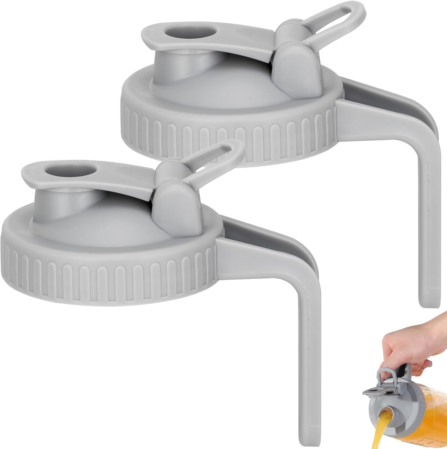 Leak-Proof Mason Jar Pour Spout Lid2-Piece Set