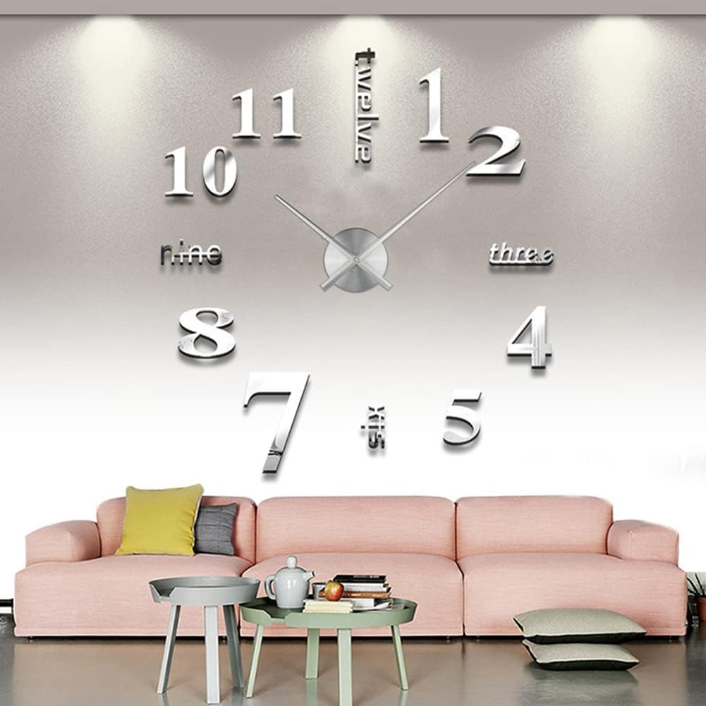 Eforcase 3D Clock Hands Modern Wall Clock Decorations