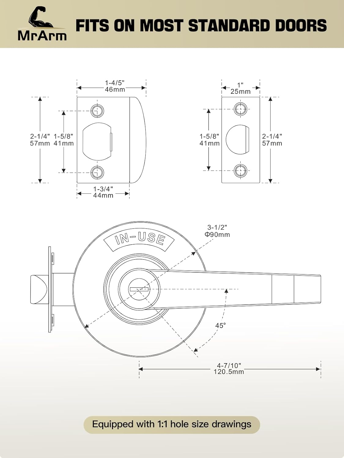 Privacy Indicator Door Handle