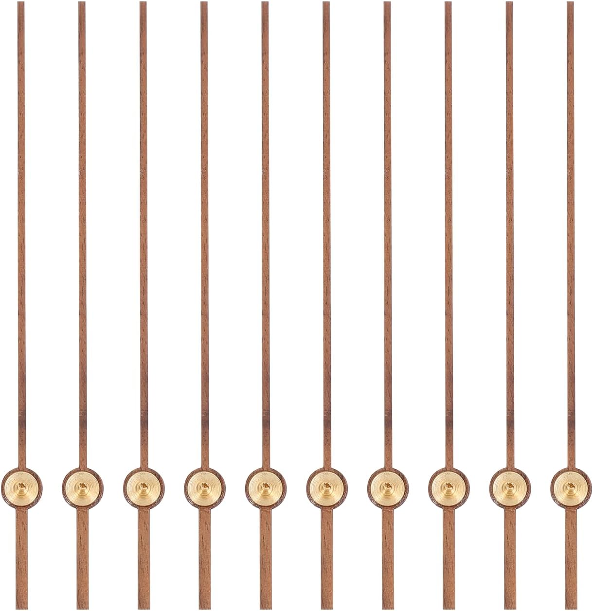 EXCEART 10pcs Wooden Second Hand Clock Parts DIY Kit