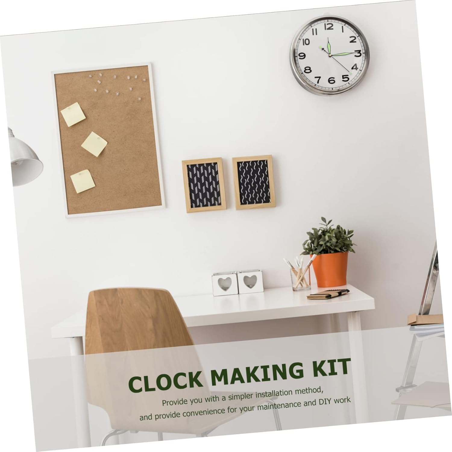 Glow-In-The-Dark Clock Hands Kit for DIY Wall Clock Repair