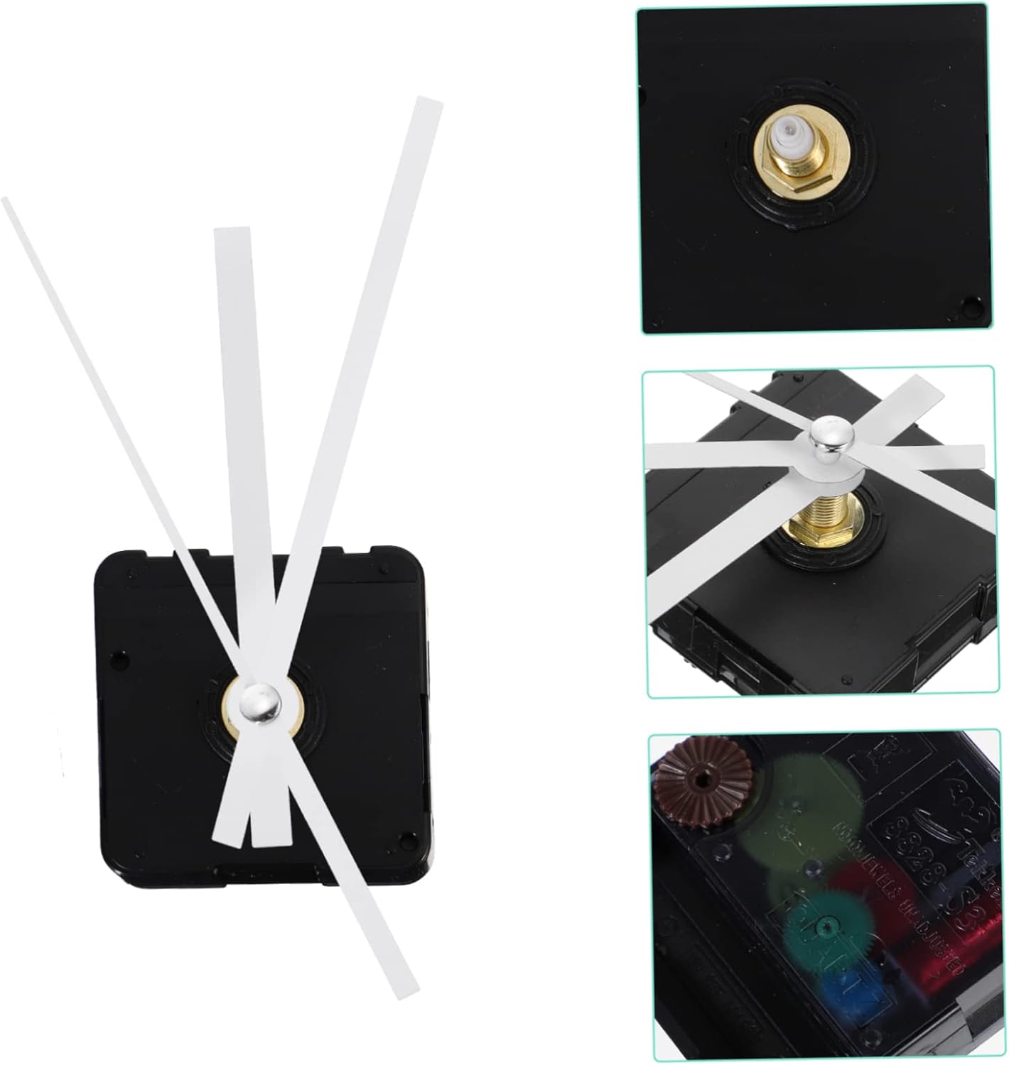 Angoily - Replacement Wall Clock Movement White Plastic Large Digital Clock with Silently Chimes