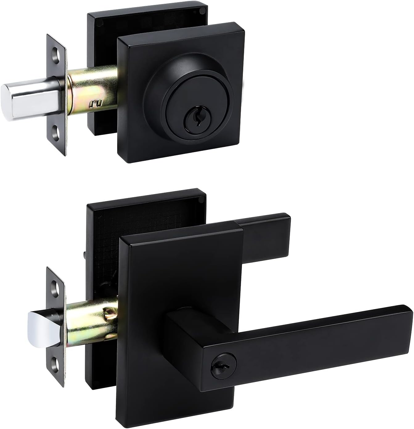 GoldenWarm Door Lock Set with Deadbolt