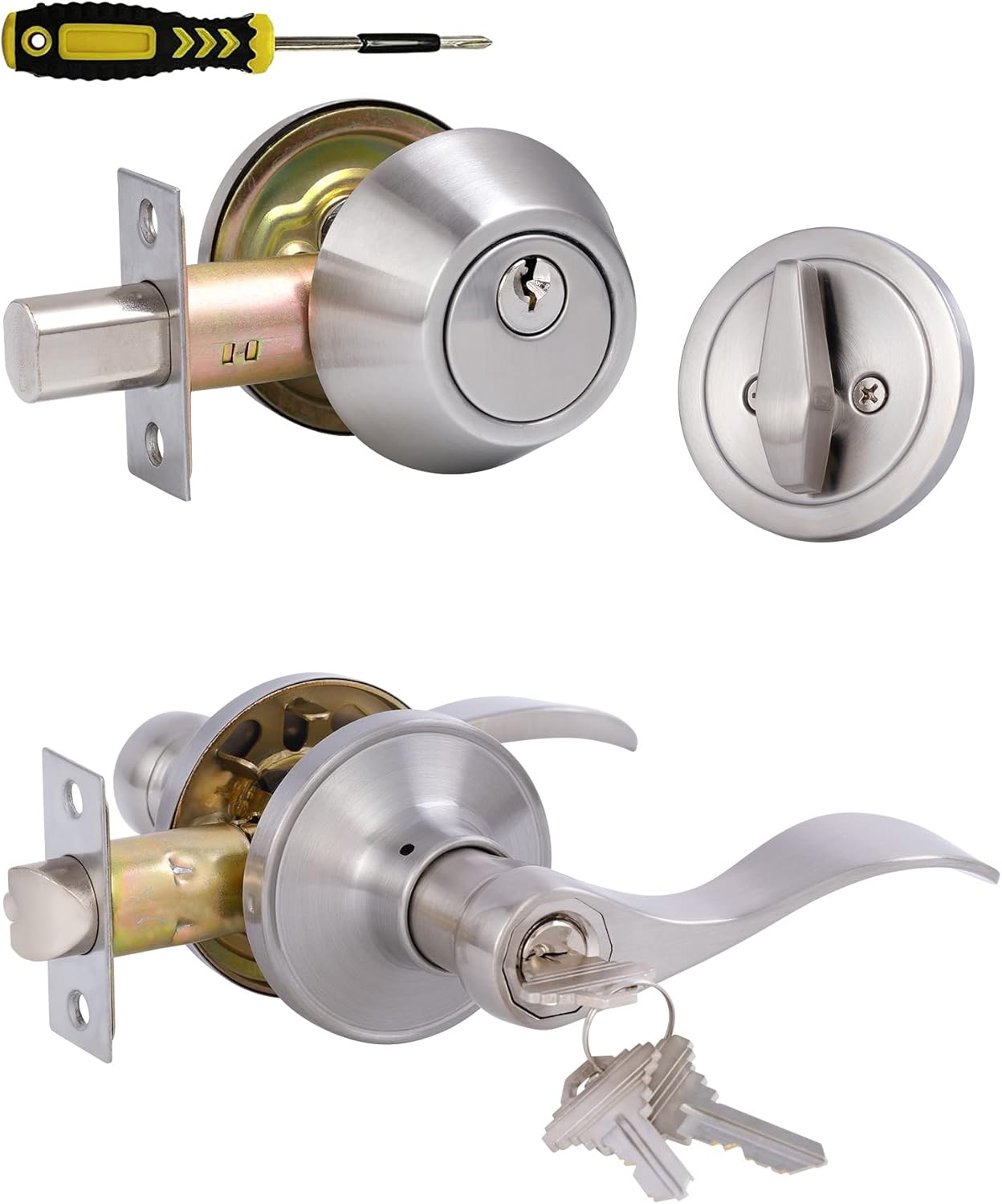 Front Door Lever Lockset