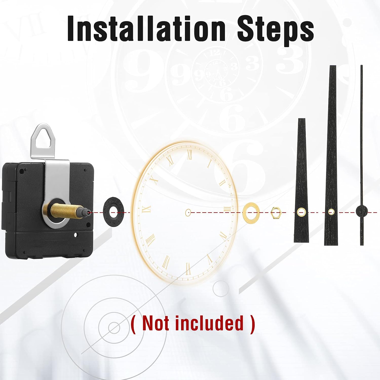 Complete Replacement Kit for Small Clocks
