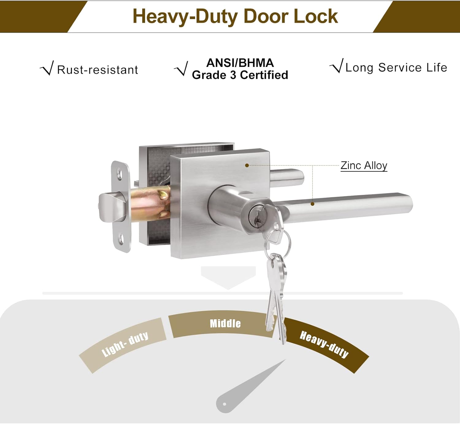 HOSOM Modern Door Lock Set