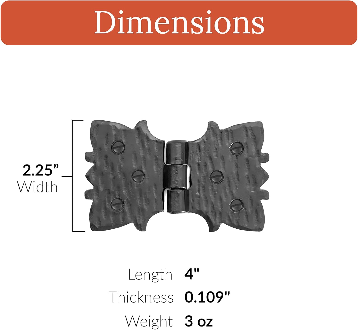 Handcrafted Rustic Door Hinges