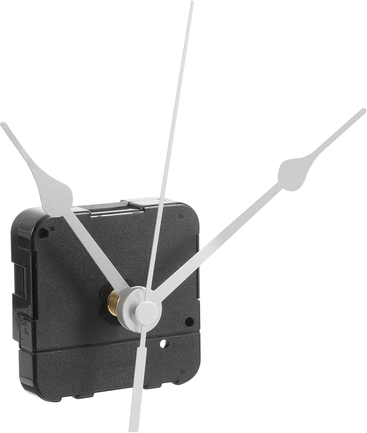 Reverse-RotatingBattery-Powered Silver Clock Mechanism Kit