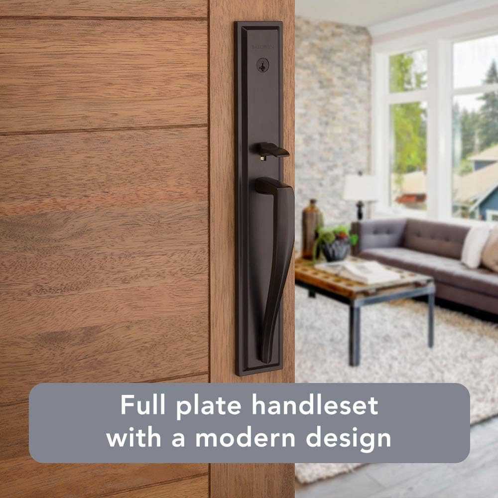 Baldwin SmartKey Front Entry Door Handleset with Microban Protection