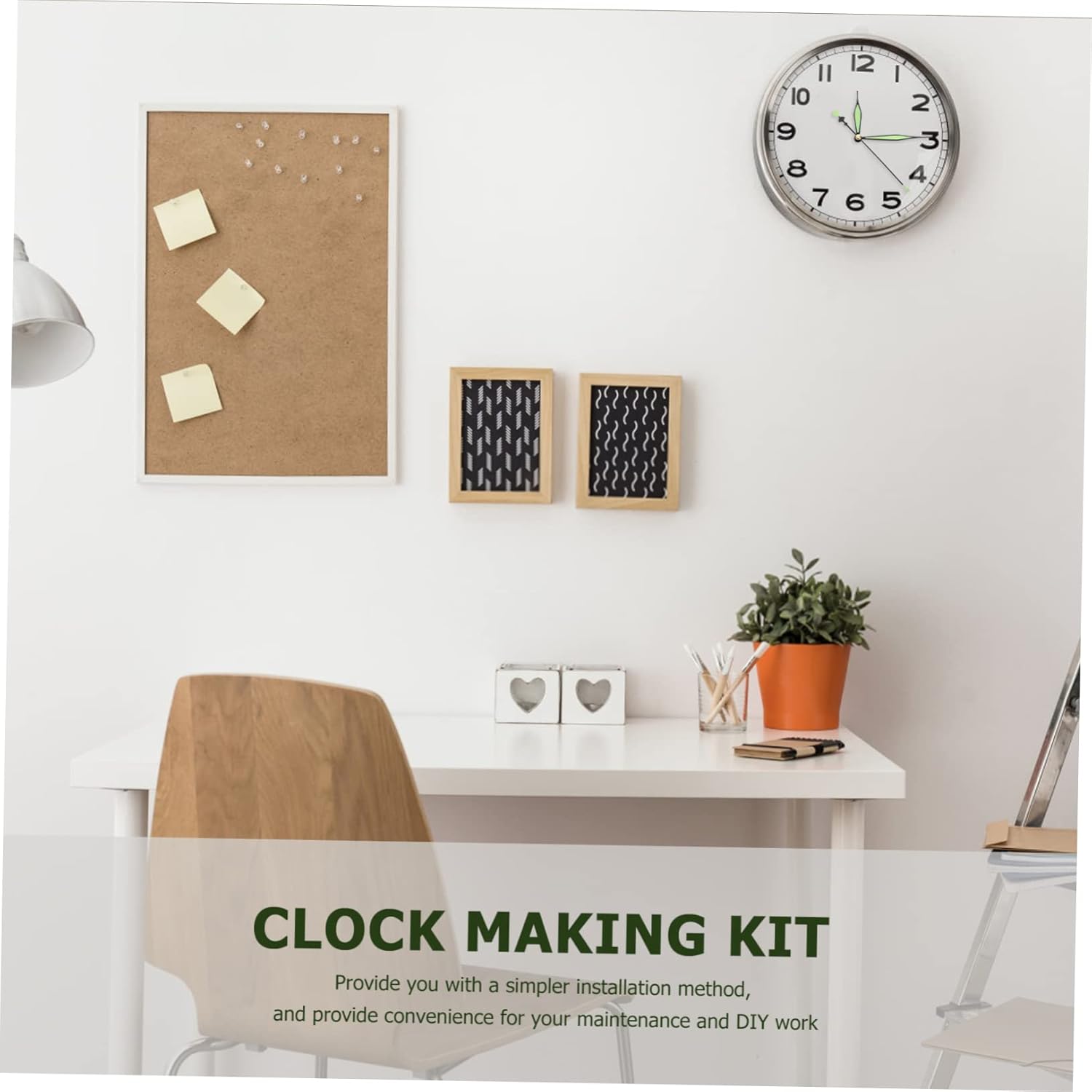 10-Piece Luminous LED Clock Supplies for DIY Clock Making