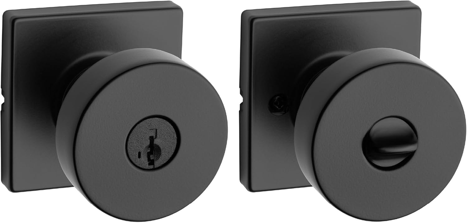 Kwikset Pismo Entry Door Knob - Heavy Duty Secure Entry Knob