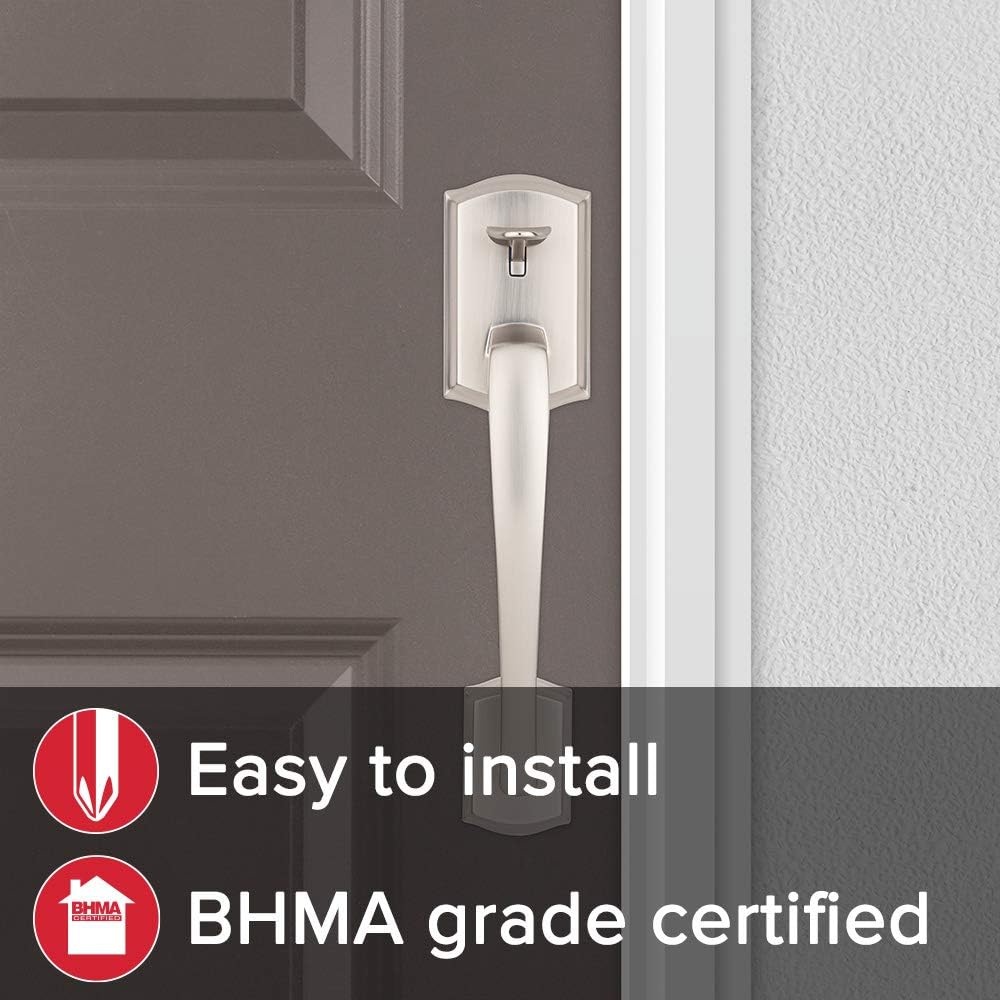 Front Door Handleset with Microban Protection