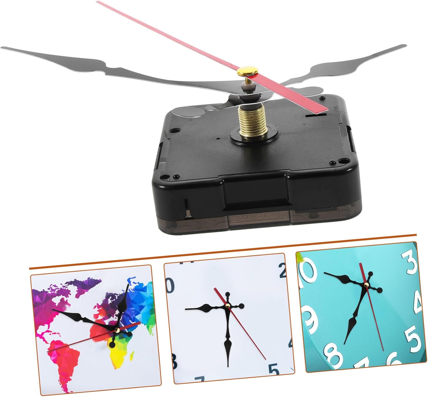 Replace broken clock mechanism with SOESFOUFUs silent movement parts
