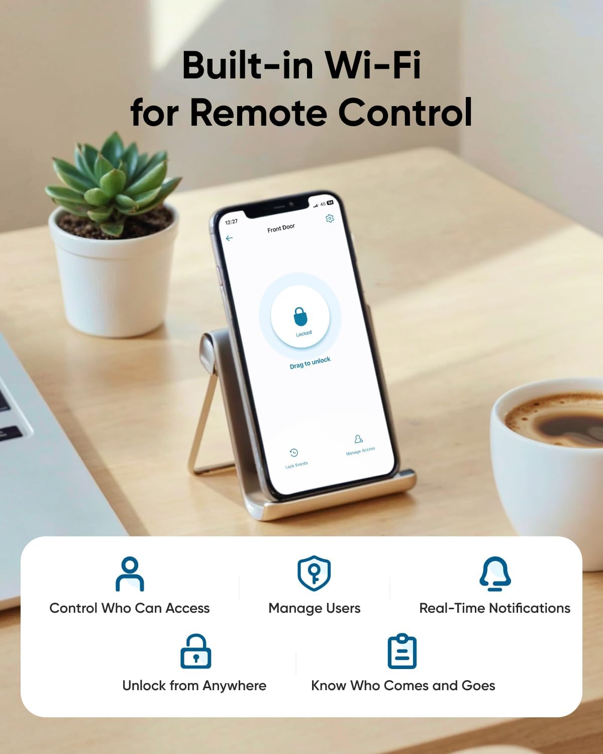 Eufy Smart Lock C33 Biometric Waterproof Remote Control