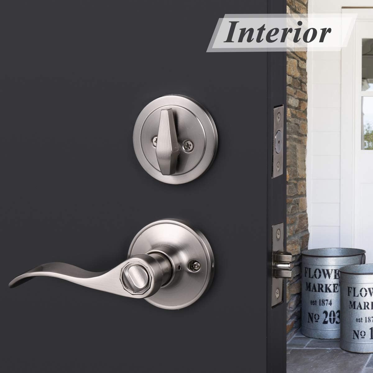 Probrico Door Handles Set - 6 Piece Pack
