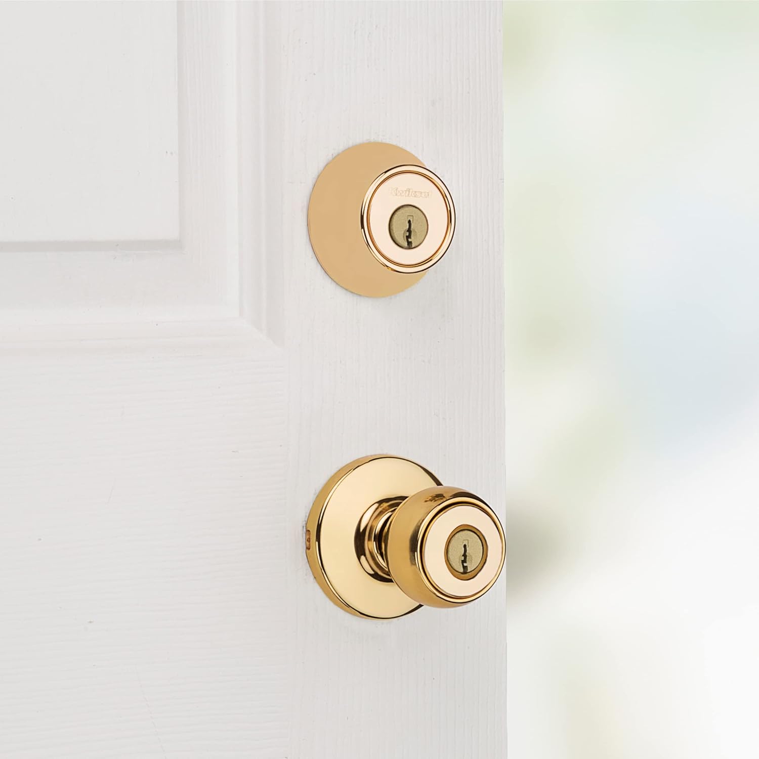 Kwikset 690 Polo Entry Knob Deadbolt Combo Pack