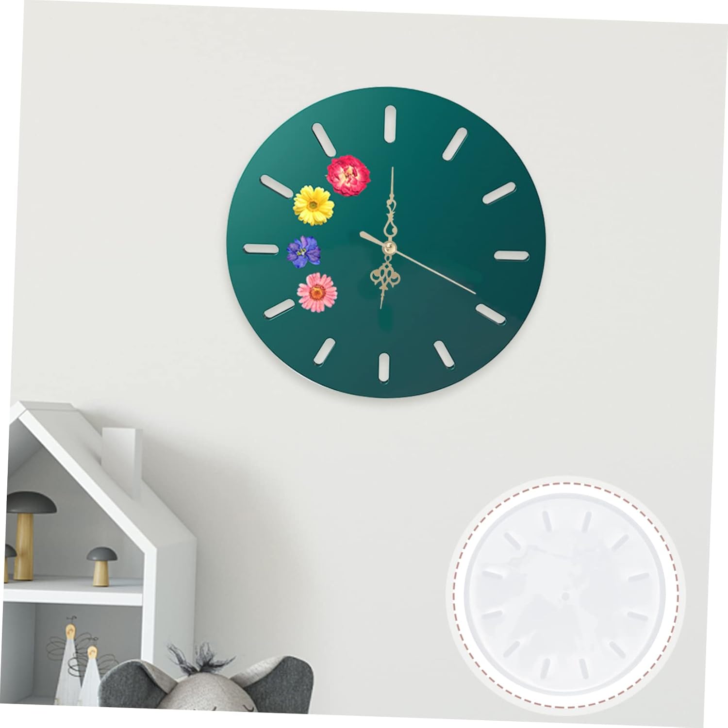 Eco-Friendly Epoxy Silicone Mold for DIY Clock Faces