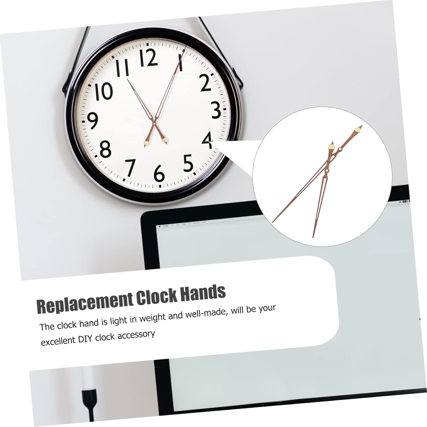 Large Wooden Wall Clock Pointers