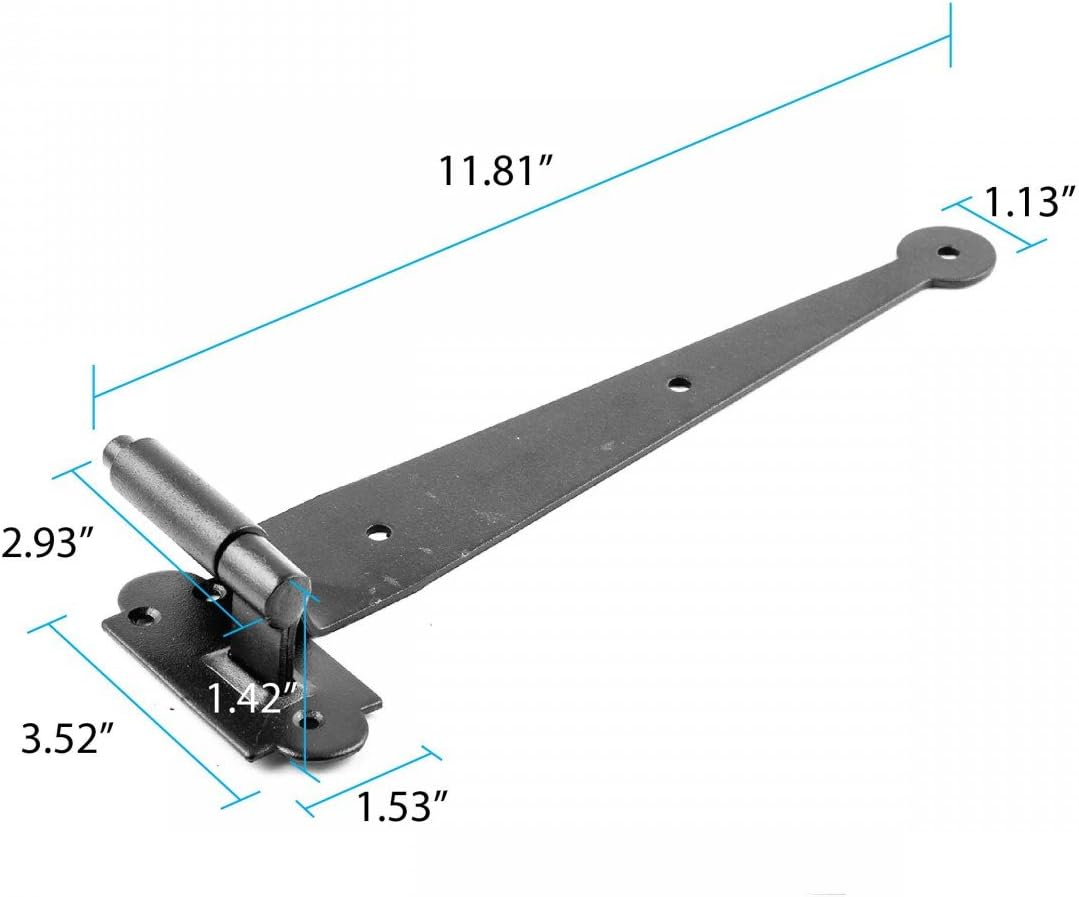 Sturdy Rust-Resistant Wrought Iron Shutter Hinges Durable and Easy to Install
