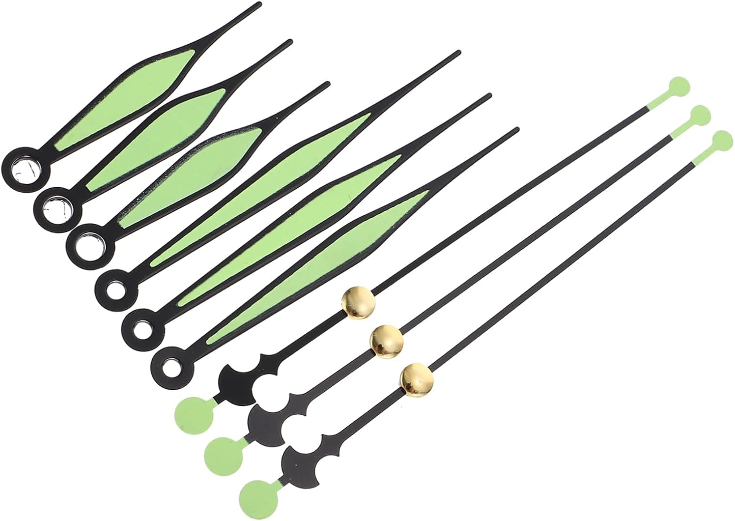 10-Piece Luminous LED Clock Supplies for DIY Clock Making